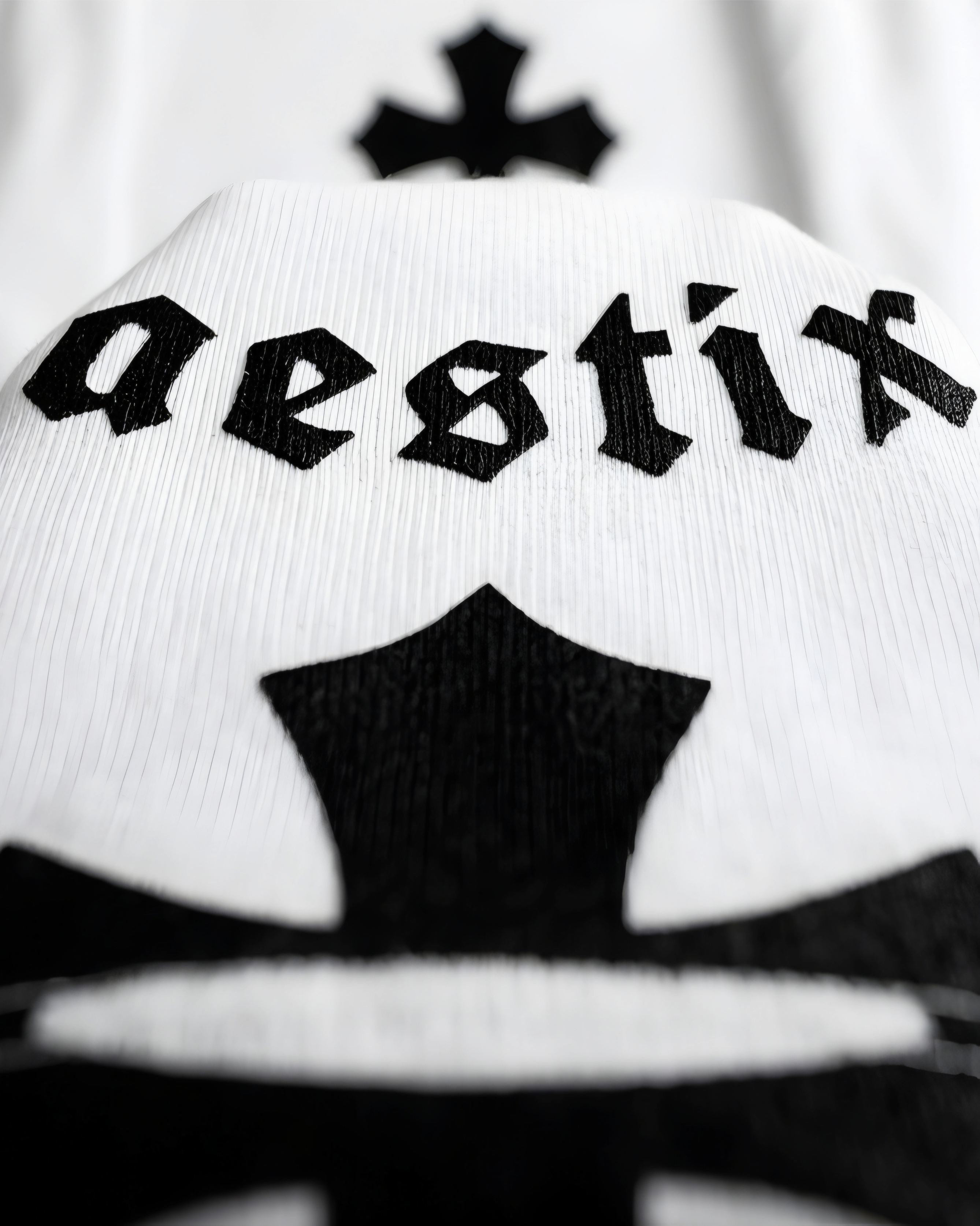 Neck Down Cross Oversized Tee